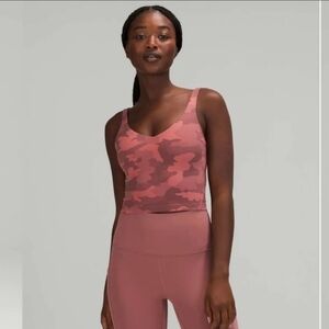 Lululemon Align Tank Top Heritage 365 Camo Brier Rose Multi SZ 6. EUC no padding